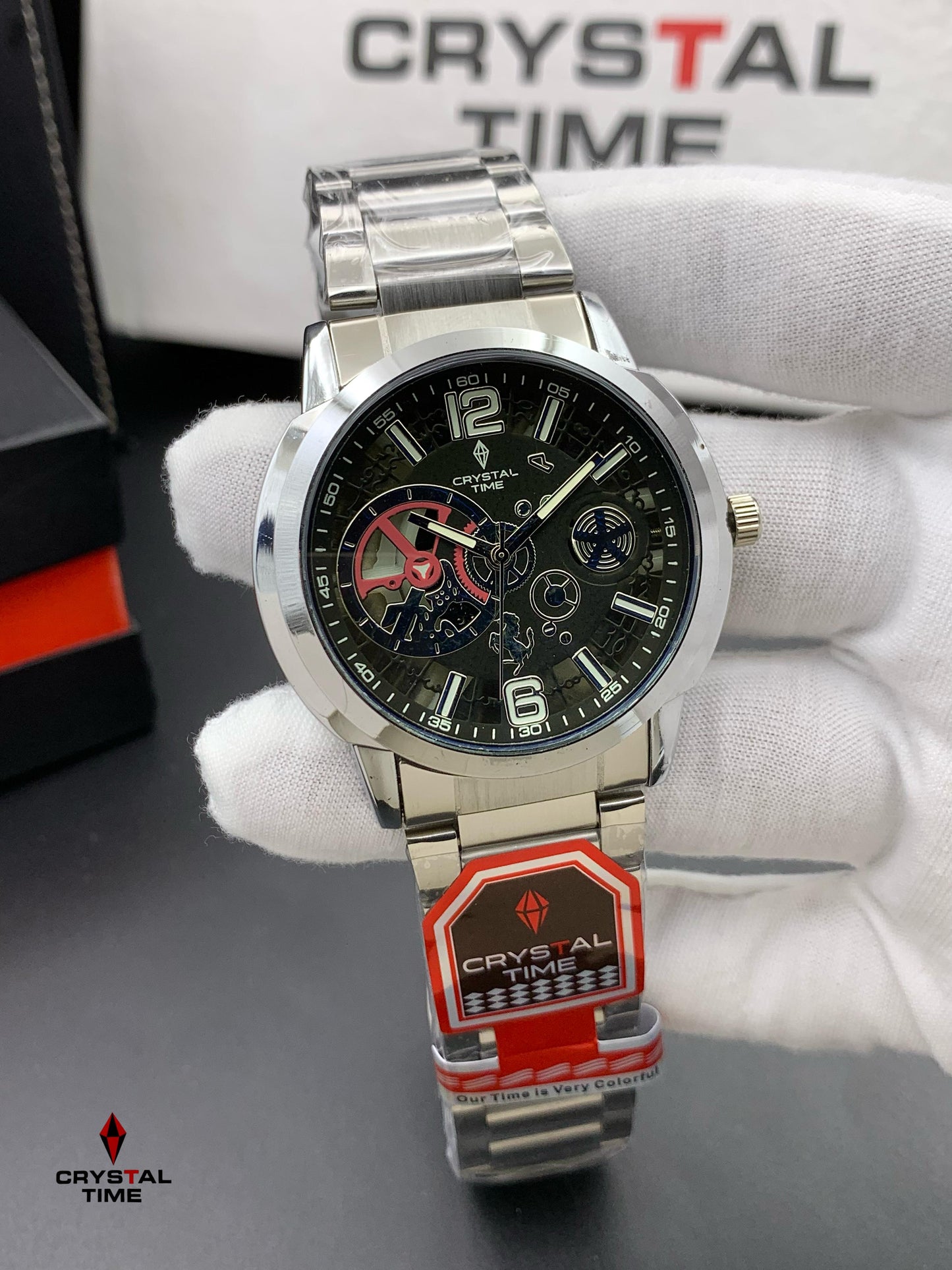 CT‑2 Premium Stainless‑Steel Analogue Watch 