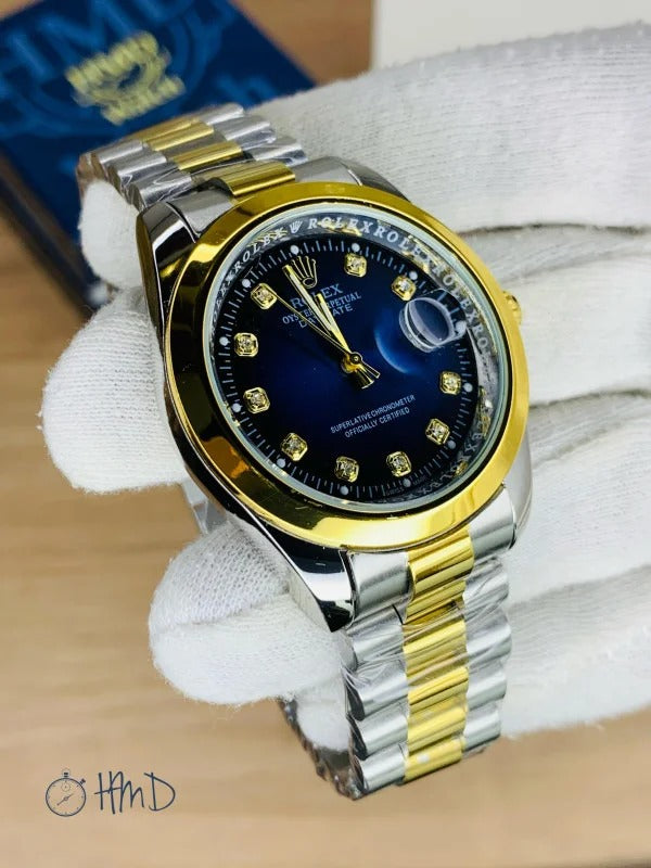 RLX 2 Tone Stylish Watch